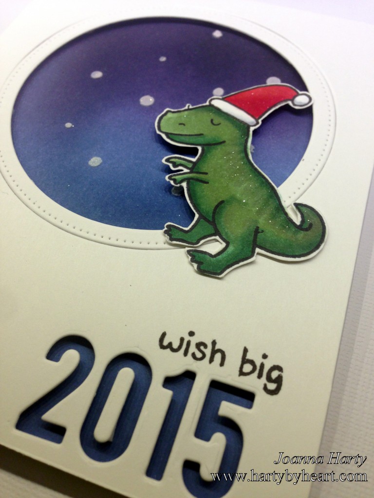 Christmas card with Dino, www.hartybyheart.com