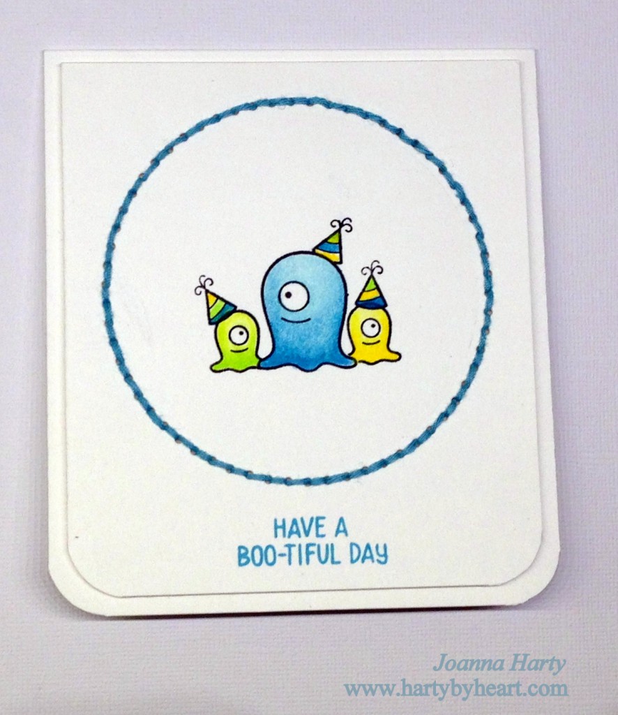Monster family from Lawnfawn, Monster Mash with and Stitch Dot Circle Stax die from MFT