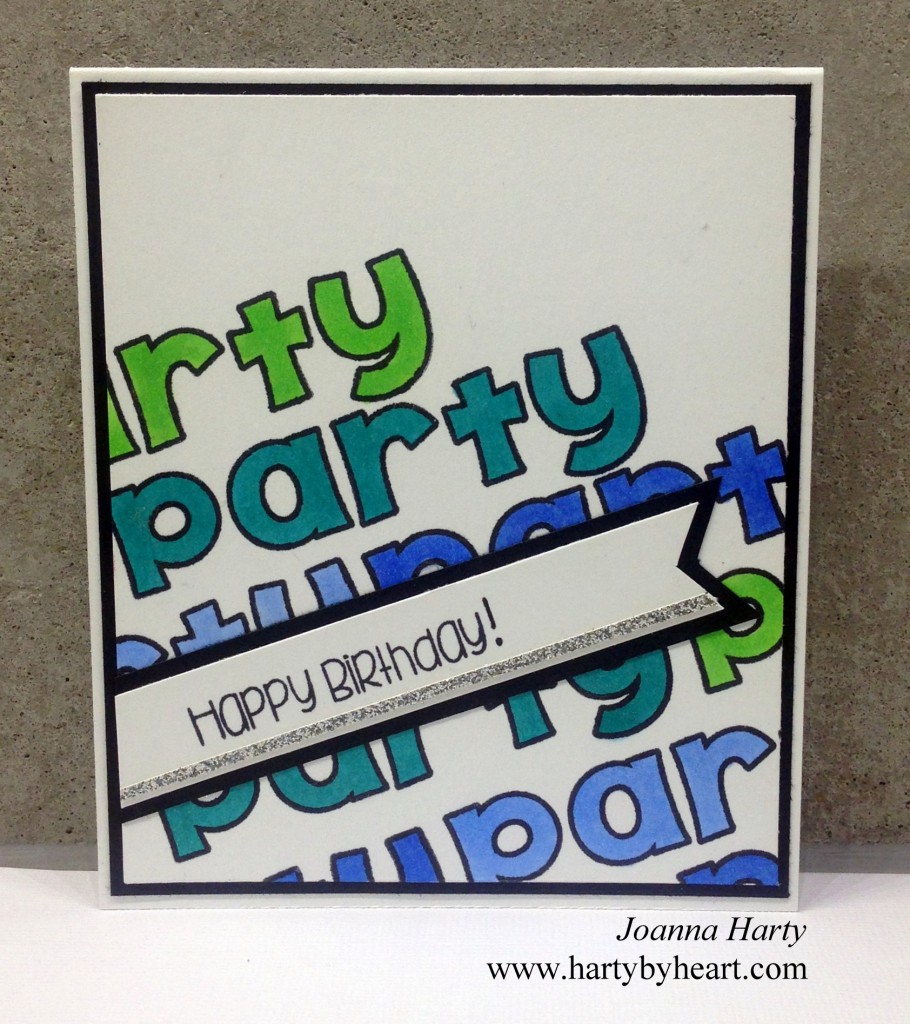 Happy Birthday card created by Joanna Harty using The Alley Way Stamps