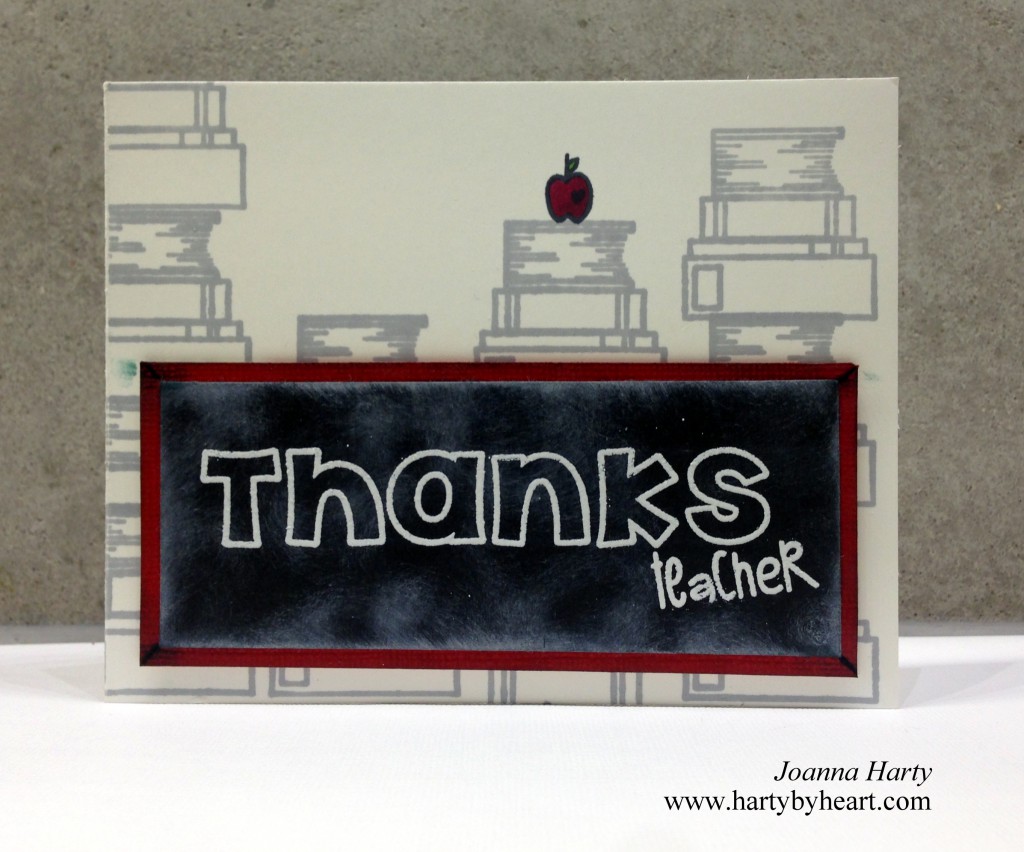 Thanks teacher, card created by Joanna Harty using TAWS