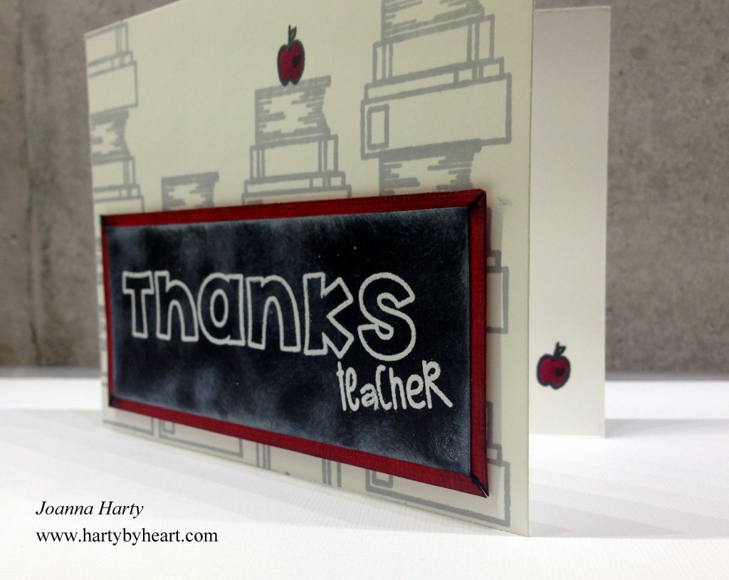 Thanks teacher, card created by Joanna Harty using TAWS