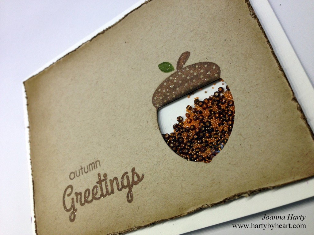 Card created by Joanna Harty using CAS-ual fridays Autumn Blessings and Acorn fri-dies