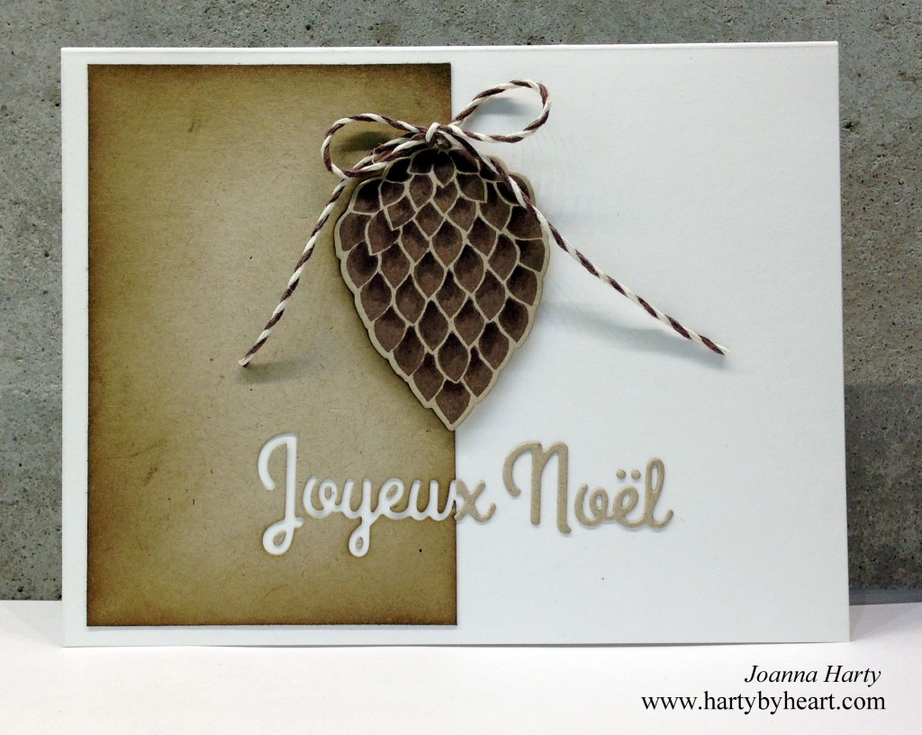 Card created by Joanna Harty using Pinecone stampset and dies from CAS-ual Fridays Stamps