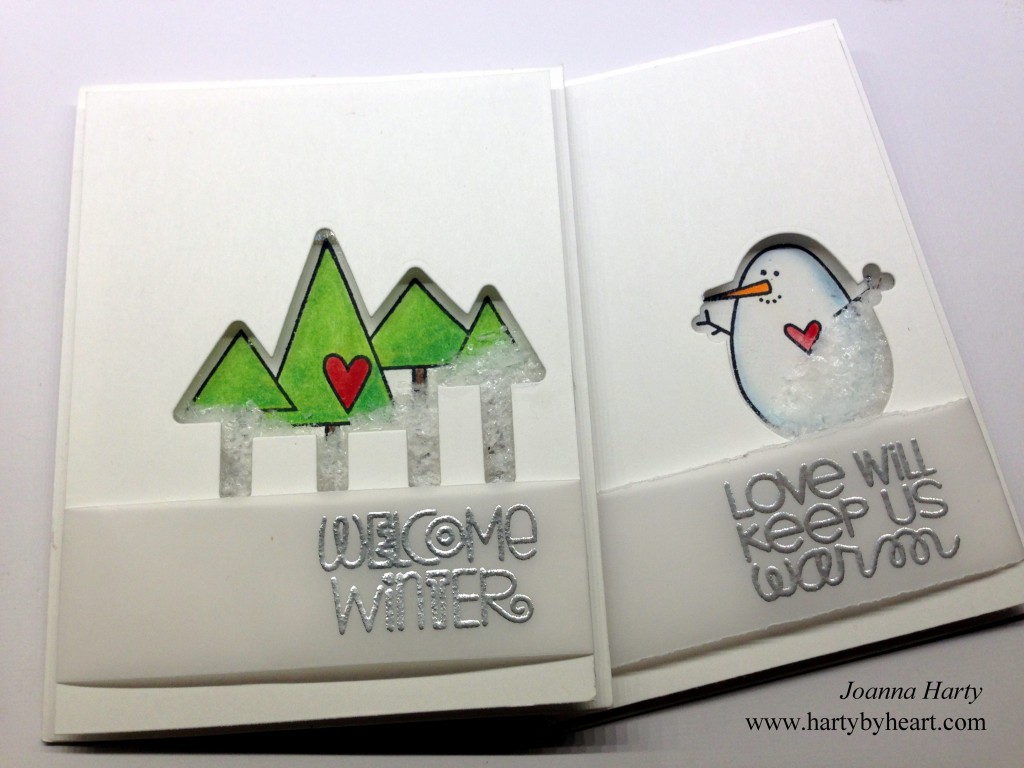 Shaker card created by Joanna Harty Using Paper Smooches