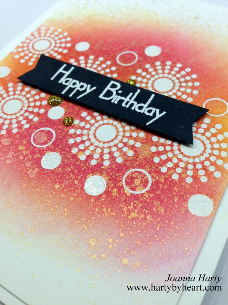 Happy Birthday card created by Joanna Harty using HLS